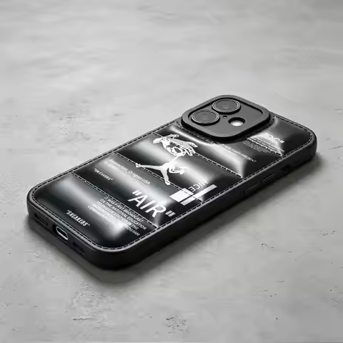 Trend Street Sneakers Case For iPhone 17 16 Pro Max Air 16e 14 12 11 13 15 Plus Down Jacket Phone Co