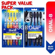 Oral-B Cavity Defense Toothbrush / Soft Bristles Effective Plaque Removal Cavity Protection, Assorte