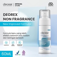 Deorex Body Odorizer Non Fragrance Spray 60ml Replacement Deodorant Antiperspirant Solution for Body