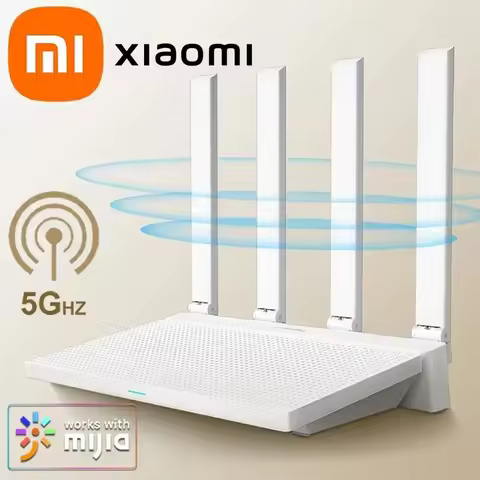 Original Xiaomi AX3000T Router 2.4GHz 5GHz 1.3GHz CPU 2X2 160MHz WAN LAN LED NFC Connection for Home