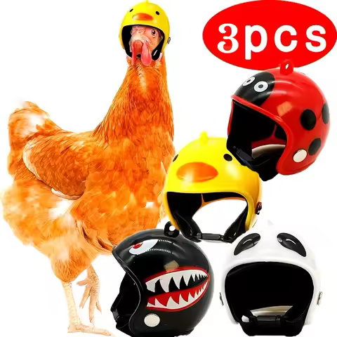 3pcs Rainproof Chicken Helmet Hat, Perfect Pet Protection Gear for Your Feathered Friends, Pet Safet
