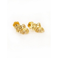 916 Gold Flower Earring