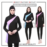 DFO Muslimah Swimsuit Hijab Women Female Swimming Suit Baju Renang Plus Size Muslim Swimwear A5