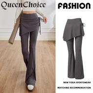 Plus Size Women Yoga Flare Pants Female Leggings Fitness Athletic Gym Running Tights Sportswear