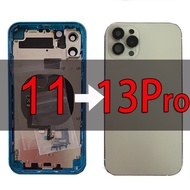 Diy สำหรับ IP Hone 11เพื่อ13Pro 13Pro ที่อยู่อาศัยโทรศัพท์11แปลงเป็นโทรศัพท์11เช่น13Pro Backshell โท