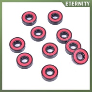 ETERNITY 10Pcs/set 608 2RS Bearing Deep Groove Steel Sealed Ball Bearings 608RS 608-2RS
