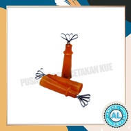 Cantaloupe Fruit Scraping Coconut/ Per Seed with Plastic Handle ORANGE