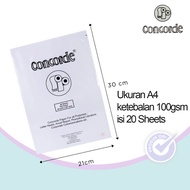 Concorde Contour Paper A4 Size (21.0 x 29.7cm) 100gr contains 20 Sheets Certificate Charter Book Cov