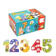 Puzzle Cho Bé ⚡️ HOT TREND ⚡️ Alphabet Animal Jigsaw Digital Animal Puzzle Đồ Chơi Giáo Dục Chữ Số M