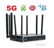 5G เราเตอร์ใส่ซิม 5G SIM AT TTL QoS Wireless Modem Ethernet with sim card External Antenna WiFi 6 5G Router