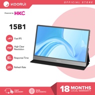 KOORUI 15B1 (powered by HKC) 15.6" Portable Monitor FHD 1080P Gaming Monitor IPS Laptop Monitor with