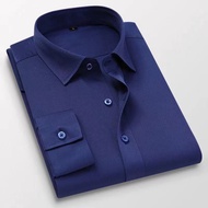 New Plain Casual Formal Business Shirt M-5XL White Shirt Men Korean Button Smart Long Sleeve Shirts