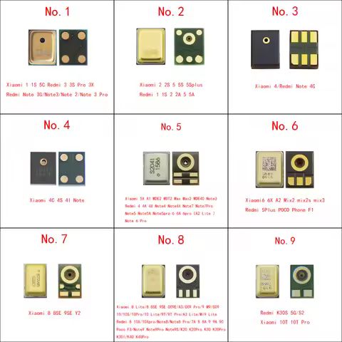 20pcs Inner MIC Speaker For Xiaomi 10 Pro 9 SE T CC9 6 6X 5 4 Max 2 Redmi NOTE 11 10 9 9S 8 7 K20 K3