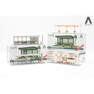 【Fast shipping】singapore bus toy Yixin Model-1/110 Singapore Bus Station Mystery Box-4 Models+Hidden