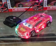 Xe đồ chơi điều khiển Lightning McQueen đèn Led 3D 7 màu