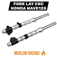 HONDA WAVE125 FRONT FORK LAY CNC WAVE125 FORK DEPAN CNC