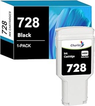 Churler 728 Matte Black Ink Cartridge Replacements for HP 728 728XL F9J68A F9J67A F9J66A F9J65A Ink