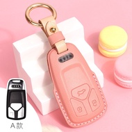 {AUDI Macaron Color Key Leather Case} AUDI Q3 Q5 Q7 Q8 TT A1 A3 A4 A5 A6 A7 A8