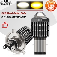 CO LIGHT All-sides LED Headlight Kit H4 H6 Motorcycle LED Bulbs 6000LM Hi Lo Beam Angle Projector Fo