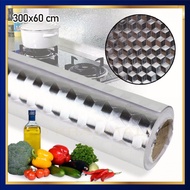 Waterproof Oil-Resistant Aluminum Foil Wallpaper 300x60 cm -YK-292