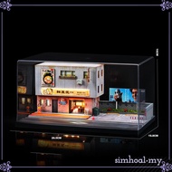 [SimhoabeMY] 1/64 Diecast Car Display Case Diecast Car Diorama Display Case for Mini Car