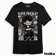 KATUN HOOKA Elvis Presley Music Cartoon Distro T-Shirt 24S Cotton