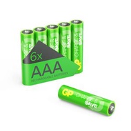 超霸 - GP Charge & $ave AAA充電池 650mAh (6粒裝) | 即開即用 | 環保可持續之選