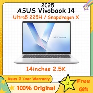 ASUS Vivobook 14 2025 Ultra5 225H / Snapdragon X 14" 2.5K IPS AI Thin and Light Laptop X1407CA ASUS 