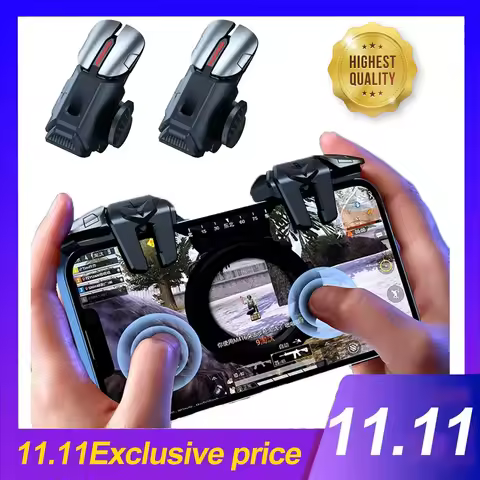 G21 Mobile Phone Game Trigger Gamepad Joystick 6-Finger Aim Shooting L1 R1 Key Button Game Fingertip