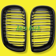 MESIN bmw E46 Kidney Grill Grille Black Glossy Facelift Engine Hood 2002-2005