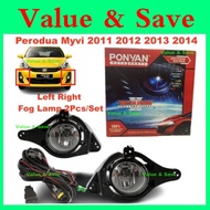 Perodua Myvi 2011 2012 2013 2014 2015  Lagi Best Original Oem Fog Lamp Spot Light Lampu Depan Bumper