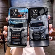 Scania 9 design Tempered Glass phone case cover For iPhone 17 17 Air 17 Pro 16 16E 15 14 13 12 Mini 