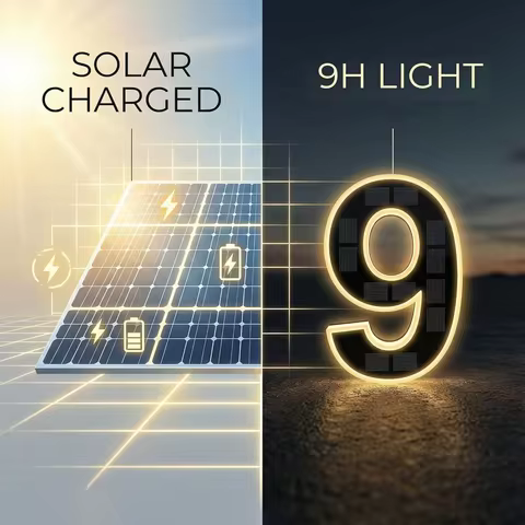 Lighted House Numbers Weatherproof Solar Led House Letters 9 Inch House Numbers Decorative For Front