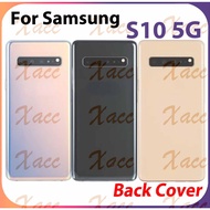 For Samsung Galaxy S10 5G G977 G977B G977N Battery Back Cover with Camera Lens Frame Phone Replaceme
