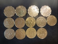 香港英女皇一兩毫子硬幣1983年，1982年，1985，5元一個任揀