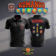 Baju Polo GGK KOMANDO - Edisi 57th Anniversary (1965-2022), Design Lengkap & Eksklusif, Bahan Polyes