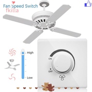 FKILLA Fan Speed Adjuster 86 Type Durable Surface Mounted Adjustment Stepless Speed