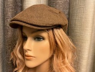 日系复古鴨嘴鴨舌帽子男夏季潮英倫休閒畫家帽女百搭韓版前進帽貝雷帽可調較55-60 cm, 1/6 Male Solider Berets Street Newsboy Beret Hat Retro 