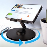 Tablet Stand 360° Rotating Adjustable Tablet Holder Metal Foldable IPad Stand Holder For Desk Table