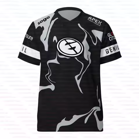 Evil Geniuses Team 2025 New Jersey Streetwear Popular Gaming Esports Tees Men's Summer Casual Sport 