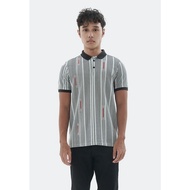 MANZONE Short Sleeve Polo Shirt LOGIC-GREY