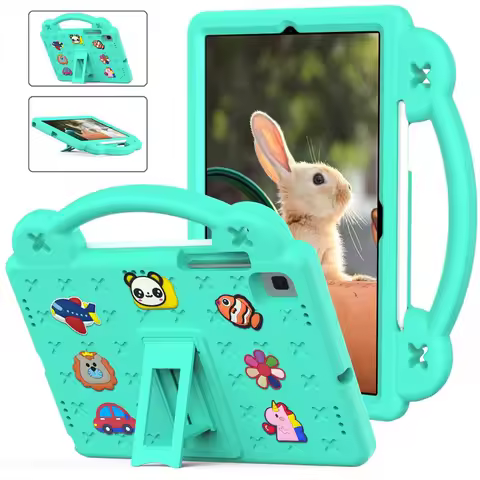 Kids EVA Bear Stand Case for Samsung Galaxy Tab A9 8.7" X110 Tab A9Plus X216 S7 S8 T870 S9FE X510 11