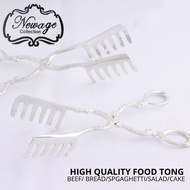 Style Stailess Steel Silver Salad Tong / Cake Tong / Food Tong / Ice Tong