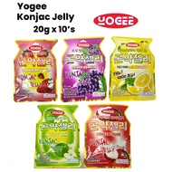 YOGEE KONJAC JELLY 200G (10PCS PER PACK) 蒟蒻果冻 （10小包 * 20G)