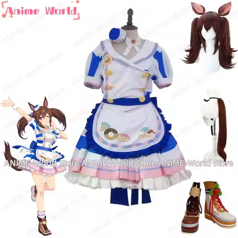 《Custom Size》Anime Uma Musume Pretty Derby Hishiakebono Hishi Akebono Cosplay Costume Dress Hallowee