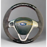 [Alcantara Series] Ford Fiesta | Cover Steering Jahit Sendiri | Custom Fit