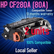 2x Compatible 80A Laser. Pro 400 M401 M401d M401dn M401n M425dw M425dn CF280A