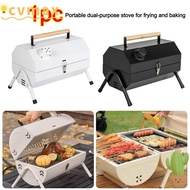 CYMX Barbeque Stove, Multifunctional Dual Side BBQ Grill, Portable Folding Barbecue Tools BBQ Access