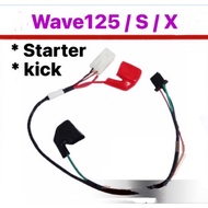 Honda WAVE125 WAVE125S WAVE125X Battery Wire Socket KICK STARTER ELECTRIC Wayar Bateri Wiring Wayari