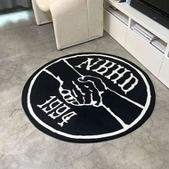 Original Japanese Trendy Orphan NBHD Carpet WTAPS Carpet Round Machine Washable Bedroom Living Room 